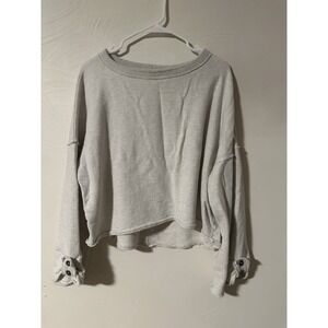 Project Social T Los Angeles Women's Long Sleeve Knit Crop Sweater Size M